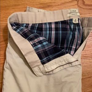 ll bean flannel lined chinos